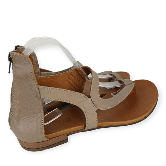 Bueno SZ EU41/US10 Tia Hand Crafted Leather Sandal Light Brown - Picture 2 of 8